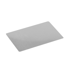 Lekerekített sarkú fém névjegykártya