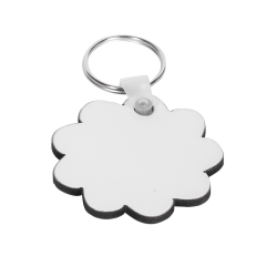 Virág alakú MDF kulcstartó