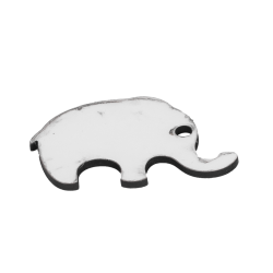 Keskeny elefánt alakú MDF kulcstartó