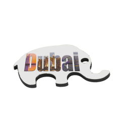 Keskeny elefánt alakú MDF kulcstartó